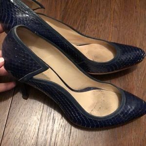 Alexandre Birman blue scale heel